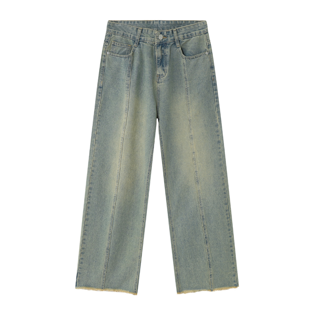 Quần Baggy Jeans Wash Màu/Light Blue
