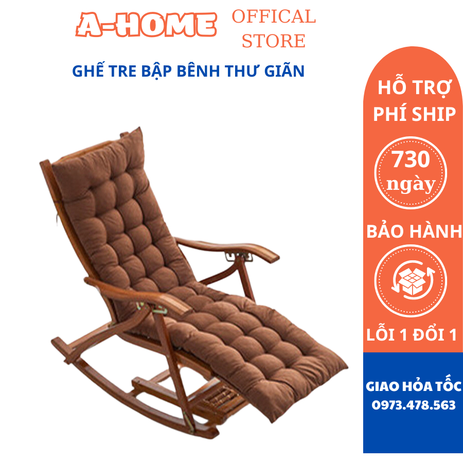 (HÀNG CAO CẤP) Ghế tre bập bênh thư giãn nghỉ ban công ,đọc sách đa chức năng có thể gập ngả dễ dàng,hàng nhập khẩu