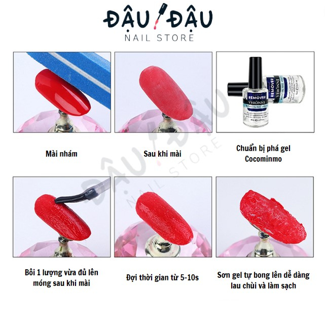 Phá gel Cocominmo, Vinimay loại tốt - Phụ kiện nail chuyên nghiệp giá rẻ