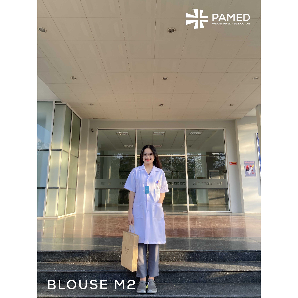 Áo blouse nam nữ vải cotton co giãn cao cấp in logo miễn phí, thêu tên theo yêu cầu