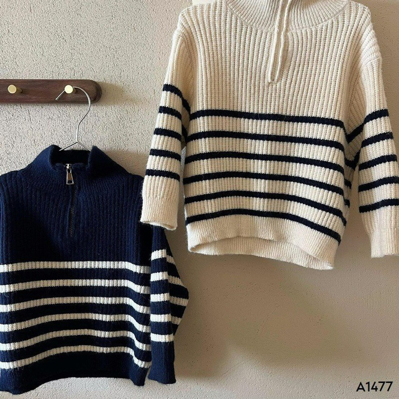 Áo len kẻ sọc cho bé