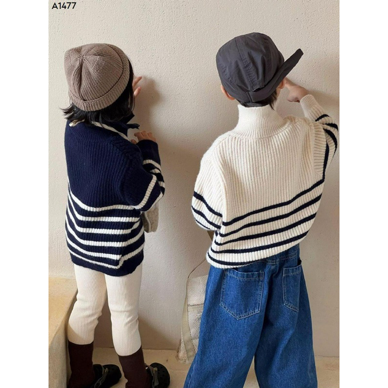 Áo len kẻ sọc cho bé