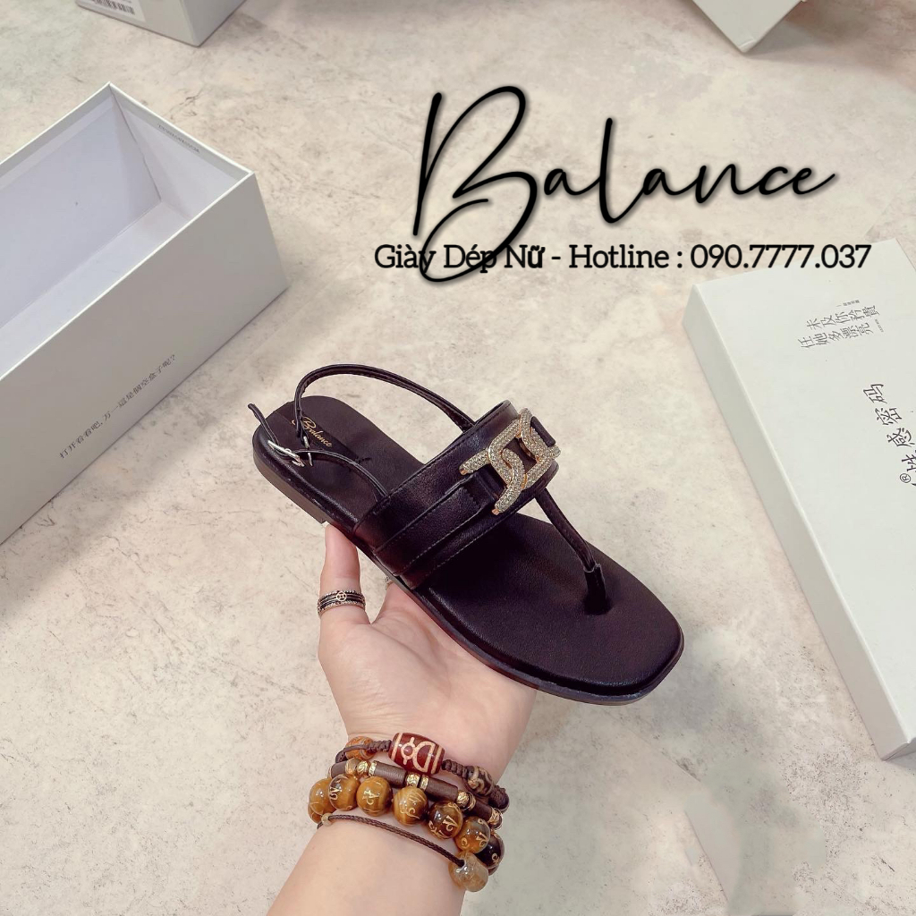Balance Sandals Khóa Đá Đen
