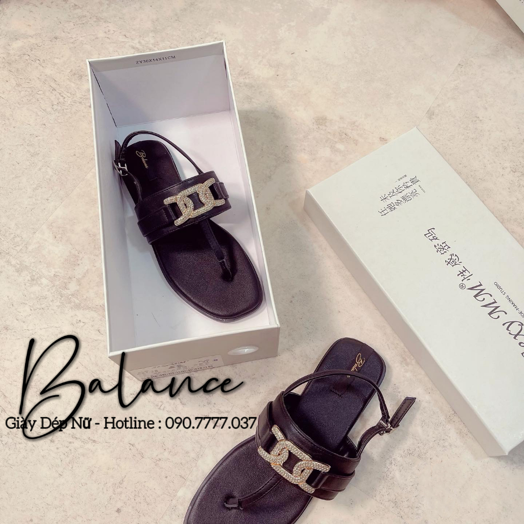 Balance Sandals Khóa Đá Đen