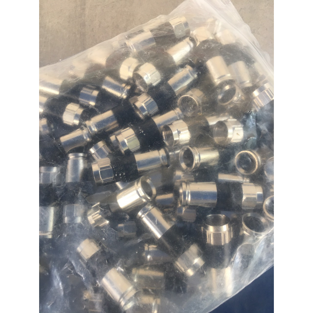 10 Jack F5, Rắc F5 nén, Đầu nối F5 chống nước loại xịn chuẩn USA đen, PCTERS6, hãng PCT-USA