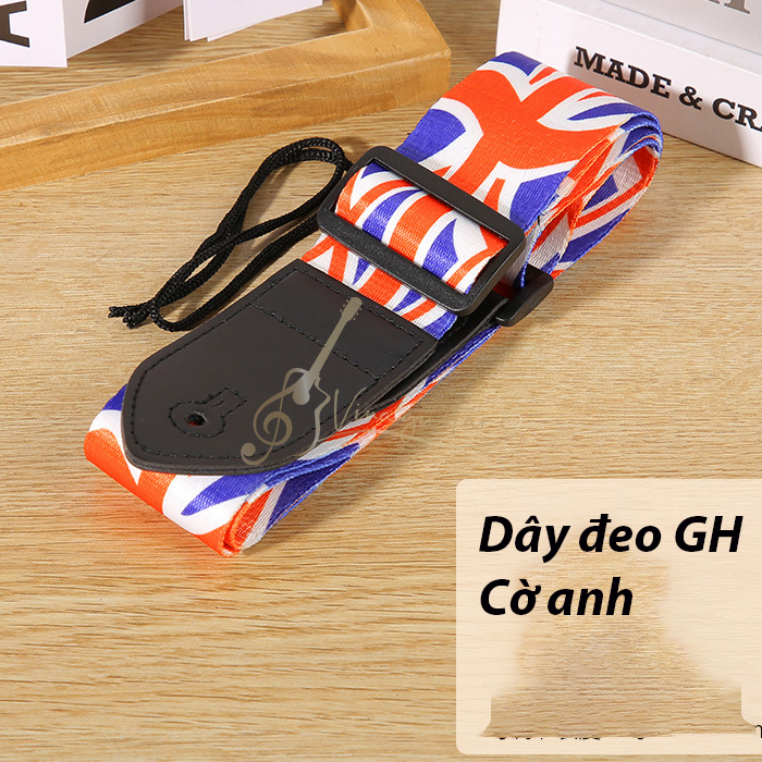 Dây đeo đàn guitar màu đen 🤝 dây đeo ukulele 🤝 dây đeo dùng cho mọi loại đàn
