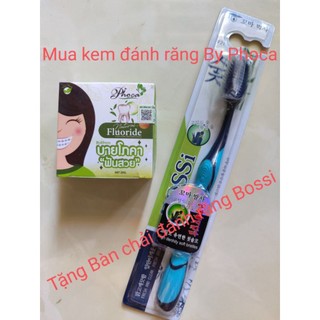 (Tặng bàn chải đánh răng bossi hàn quốc) KEM ĐÁNH RĂNG LÀM TRẮNG RĂNG_THƠM MIỆNG BY PHOCA Thái lan