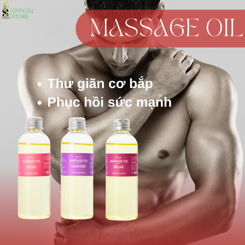 Dầu Massage Body Thiên Nhiên Dưỡng Ẩm LASENZE