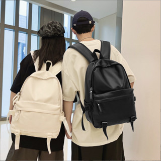 Balo hộp trơn da nam nữ chất liệu da PU cao cấp thời trang học sinh chống nước thời trang unisex