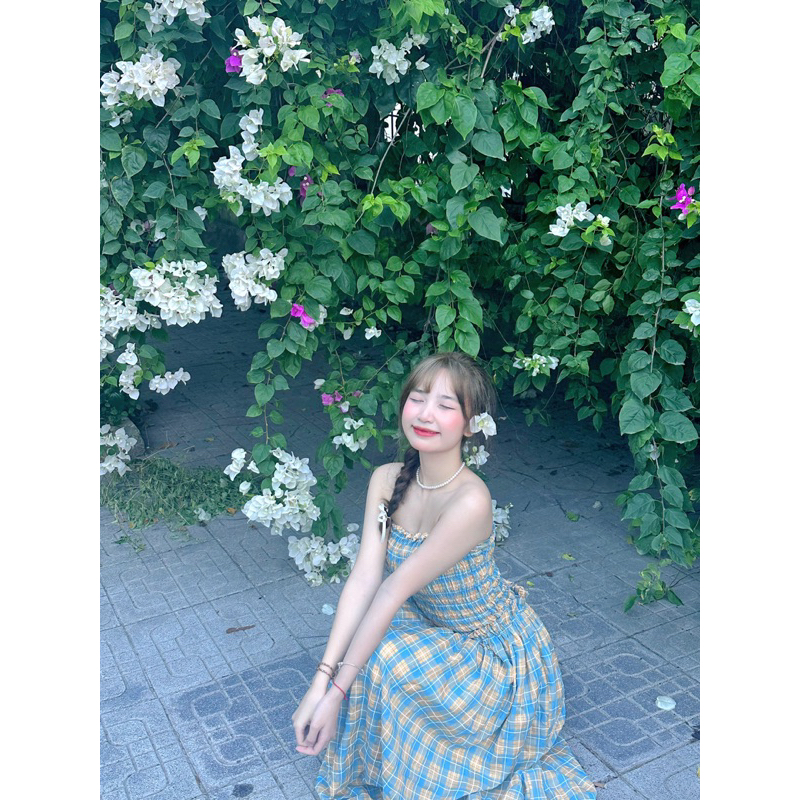 Váy maxi Sume Dress caro DamibyQuynh