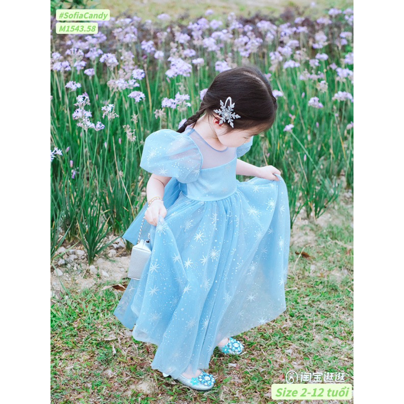 Đầm công chúa Elsa Sofia Candy xinh xuất sắc 13-45kg