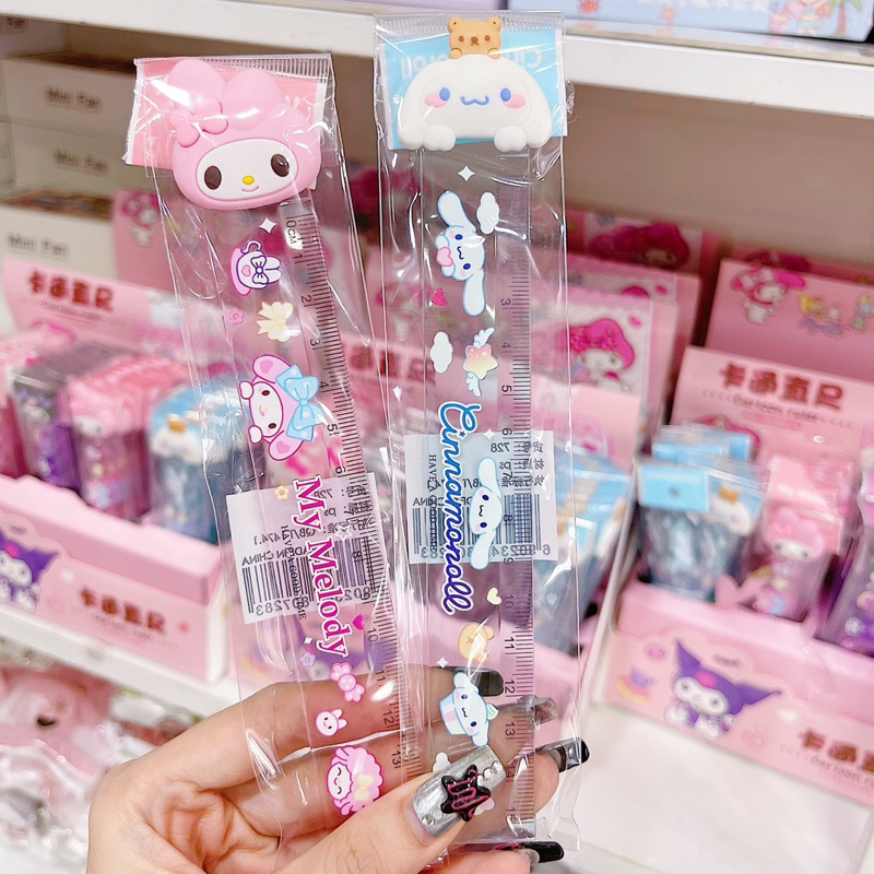Thước Kẻ 15CM Đầu Charm Thú SARINO  Cute - 1 Cây