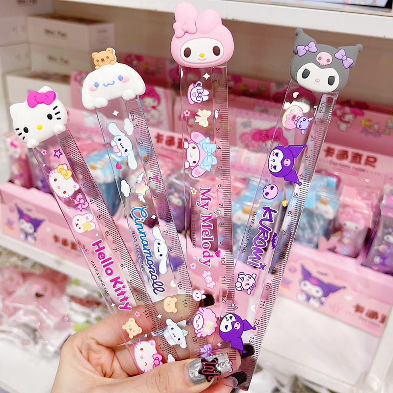 Thước Kẻ 15CM Đầu Charm Thú SARINO  Cute - 1 Cây