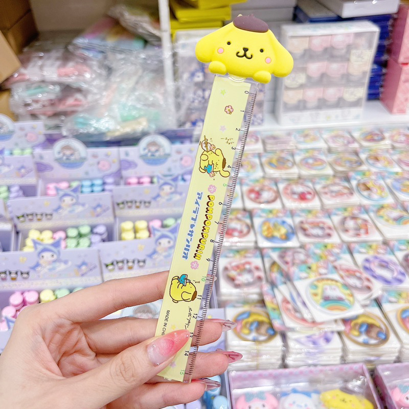 Thước Kẻ 15CM Đầu Charm Thú SARINO  Cute - 1 Cây
