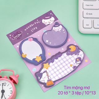 Giấy note / Giấy nhớ hình dễ thương ( 60 tờ )