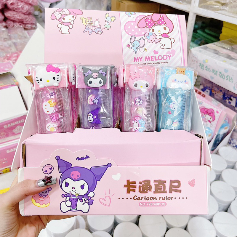 Thước Kẻ 15CM Đầu Charm Thú SARINO  Cute - 1 Cây