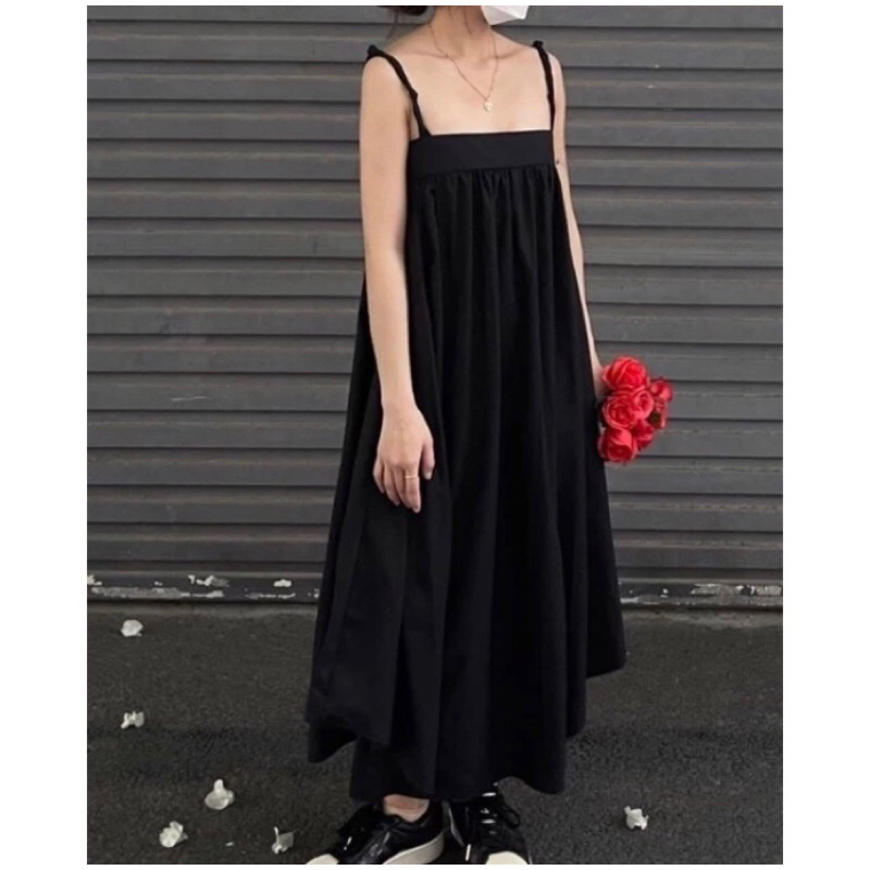 pass đầm 2 dây babydoll
