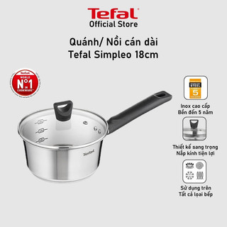 Quánh/ Nồi cán dài inox Tefal Simpleo 18cm