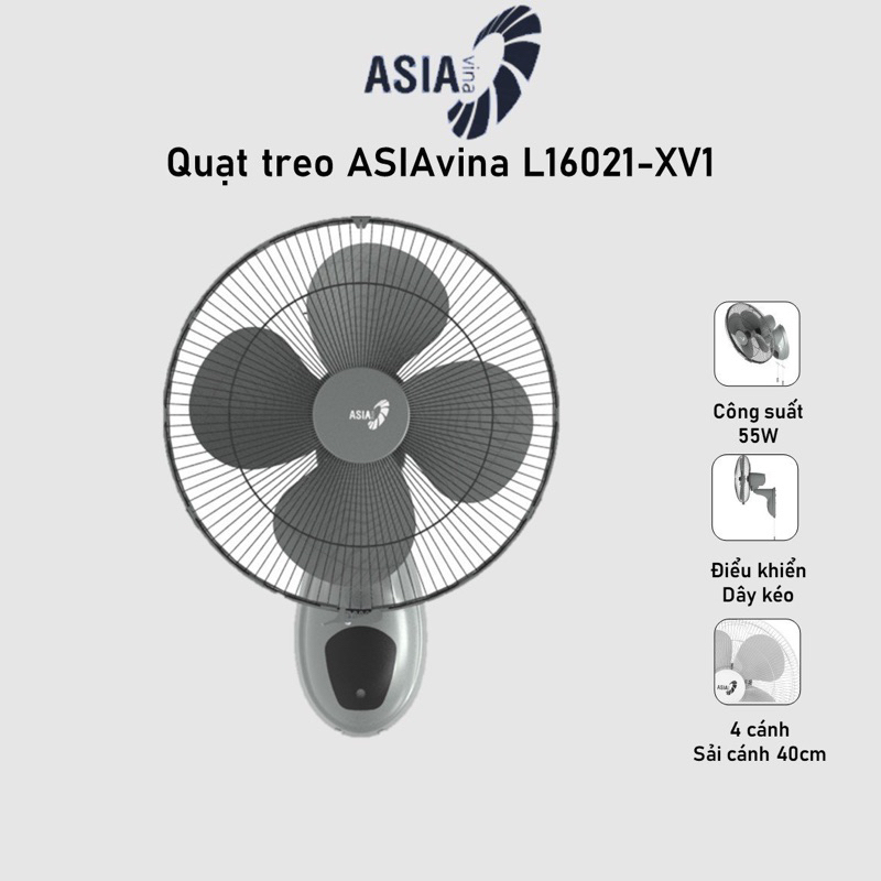 Quạt treo tường Asia L16021-XV0, 55W