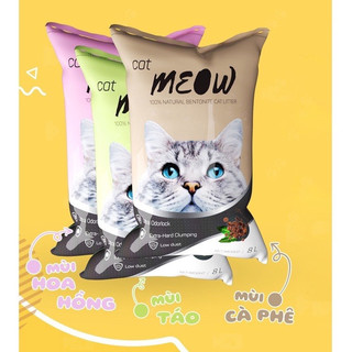 cát vệ sinh cho mèo cat meow 8l  nhật đen cat like cực kì vón túi 8 lít sỉ SLL