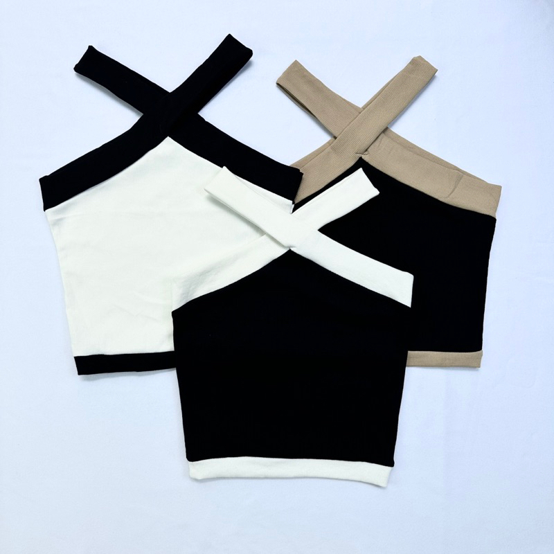 Áo Yếm phối màu - Áo cổ yếm nữ đẹp | BigBuy360 - bigbuy360.vn