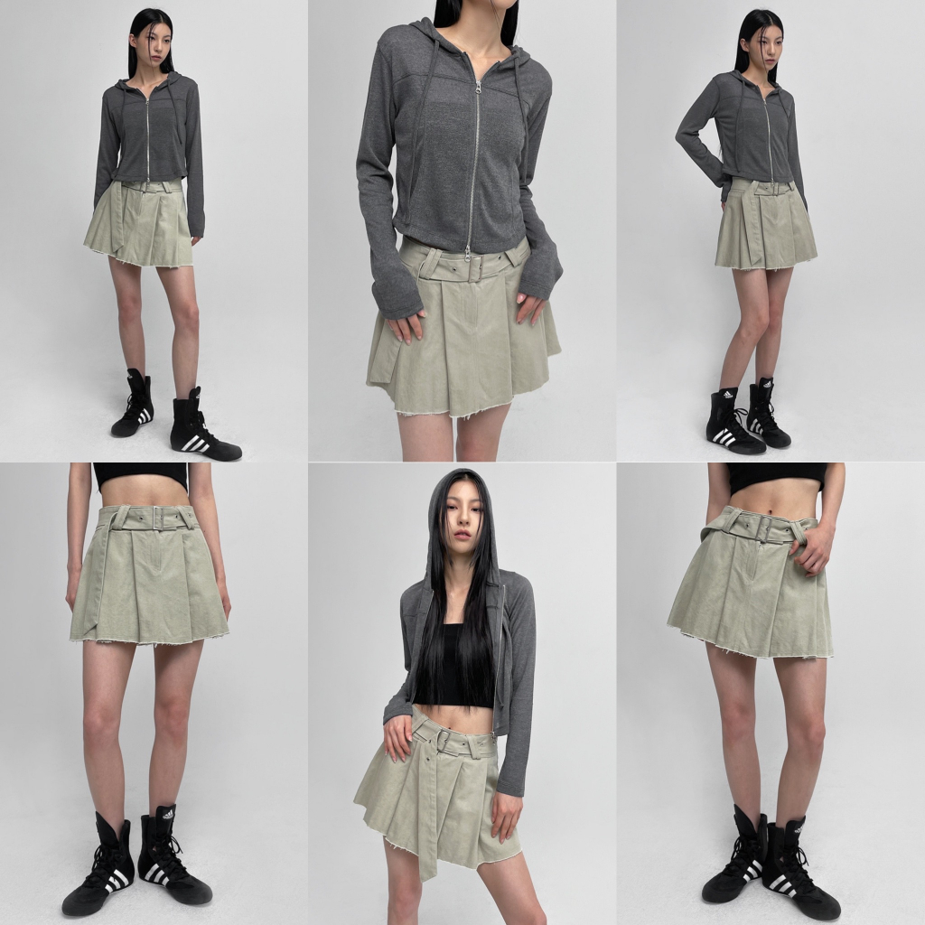 Váy BLACKUP Bambi Pleated Mini Skirt