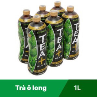 Trà ô long Tea Plus/Chanh sả chai 1L