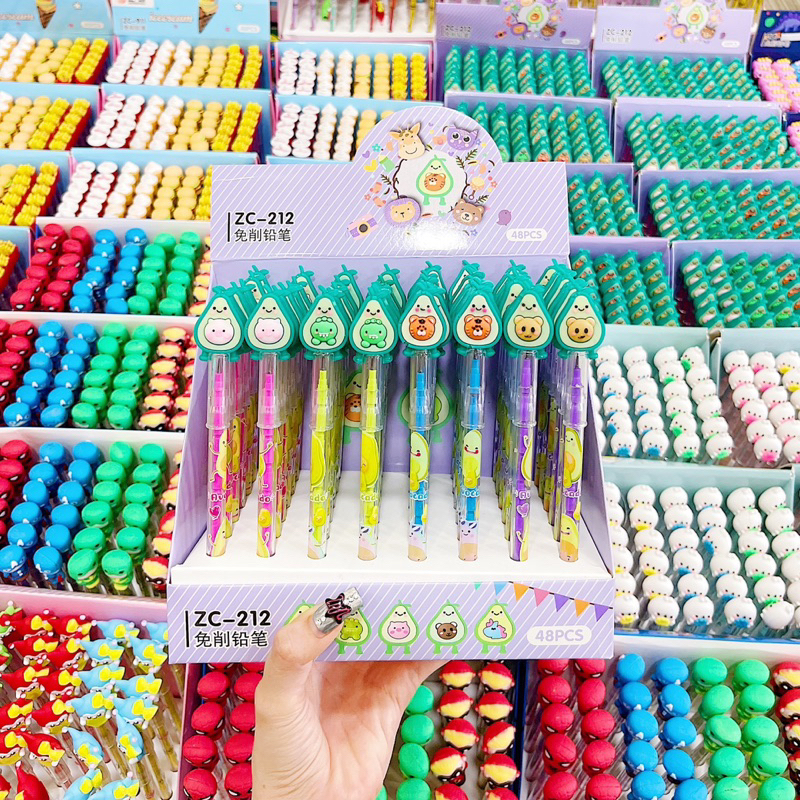 Bút Chì Khúc Mẫu Phi Hành Gia, Bơ, Kuromi, Thức Ăn, Thú Cute Cho Bé