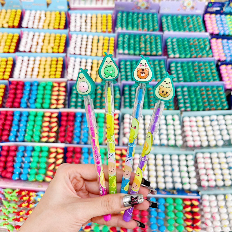 Bút Chì Khúc Mẫu Phi Hành Gia, Bơ, Kuromi, Thức Ăn, Thú Cute Cho Bé