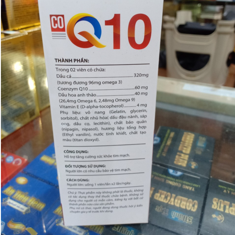 Viên uống COQ10 Coenzym Q10 lọ 30 viên giúp bảo vệ tim mạnh