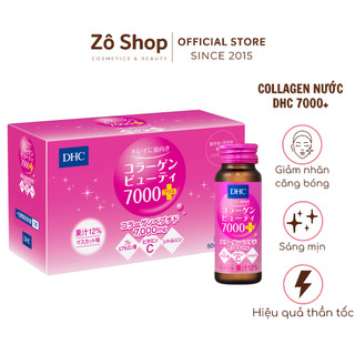 Collagen Nước DHC 7000+ Giảm Nhăn, Căng Bóng, Sáng Da - DHC Collagen Beauty 7000 Plus (10 chai)