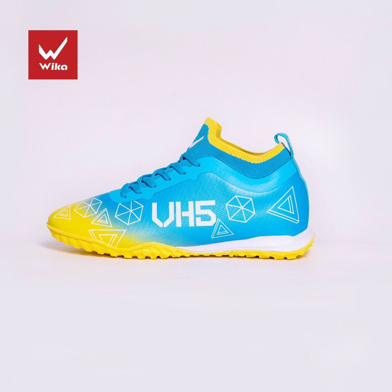 Giày đá bóng Wika VH5 Văn Hậu sân cỏ nhân tạo size 32-39 trẻ em người lớn nhỏ to lớn bé trai gái nam nữ màu xanh bạc tím