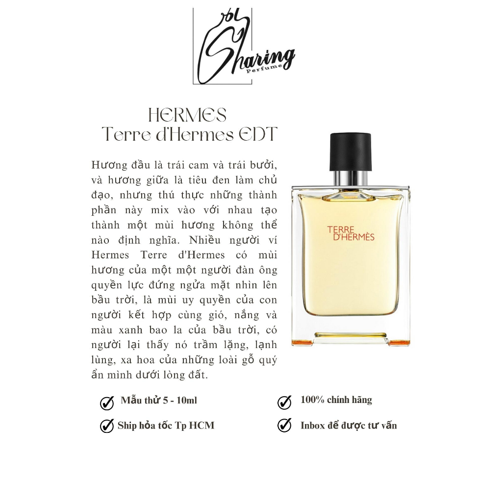 💥Sharingperfume - nước hoa Terre Her mes EDT