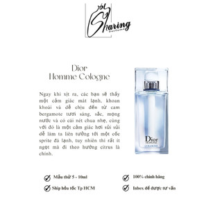 [Sharingperfume] - Nước hoa Dior Homme Cologne (Mẫu thử)