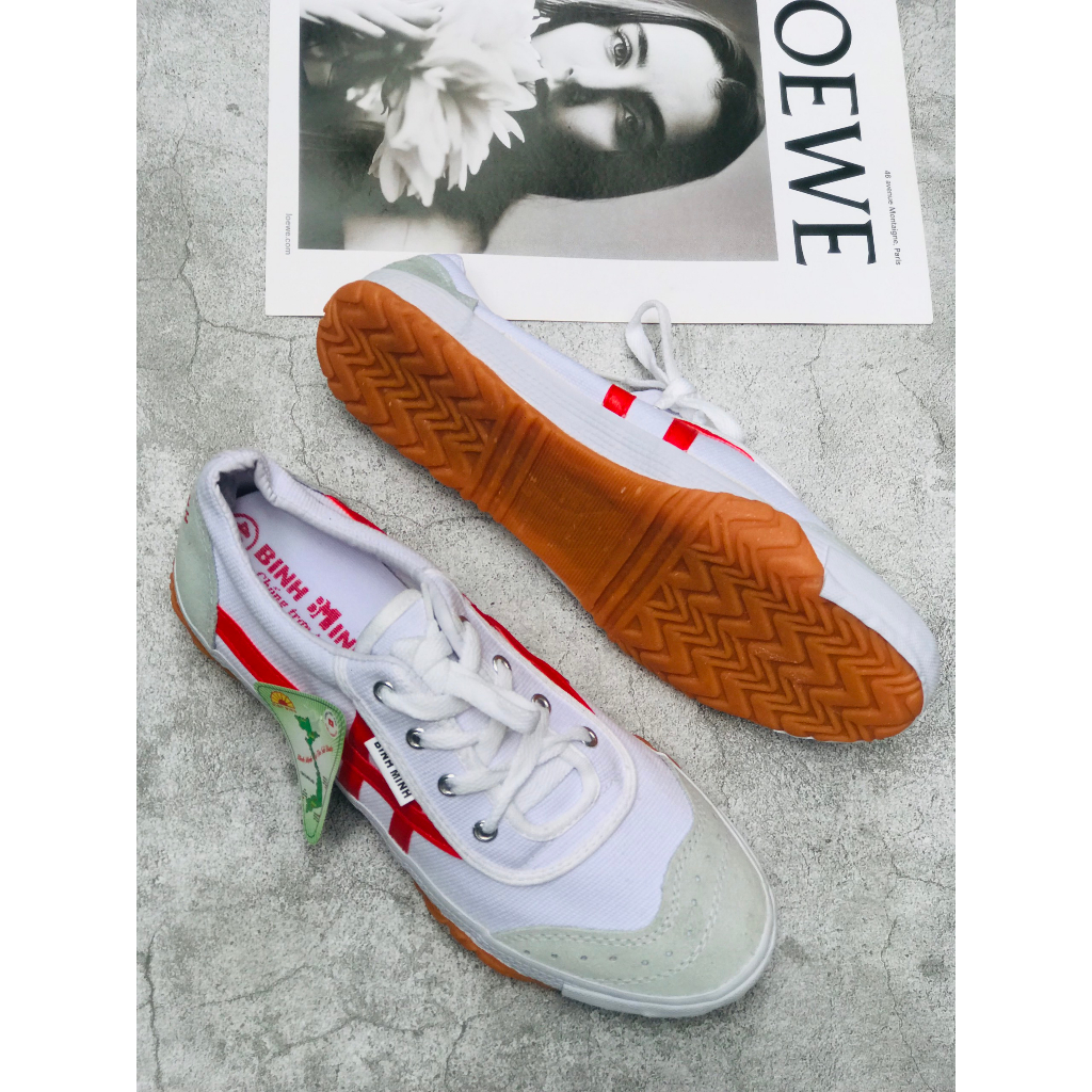 Giày Bata BÌNH MINH 3 sọc thể thao thời thượng,đế cao su