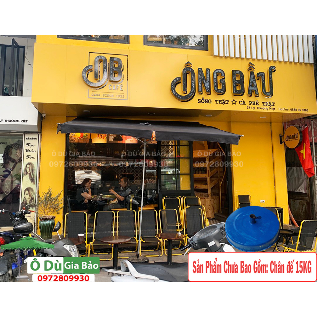 Ô Dù Mái Chéo - Mái Nghiêng -Vải dù thường-Che Mưa nhỏ Che Nắng Ngoài Trời