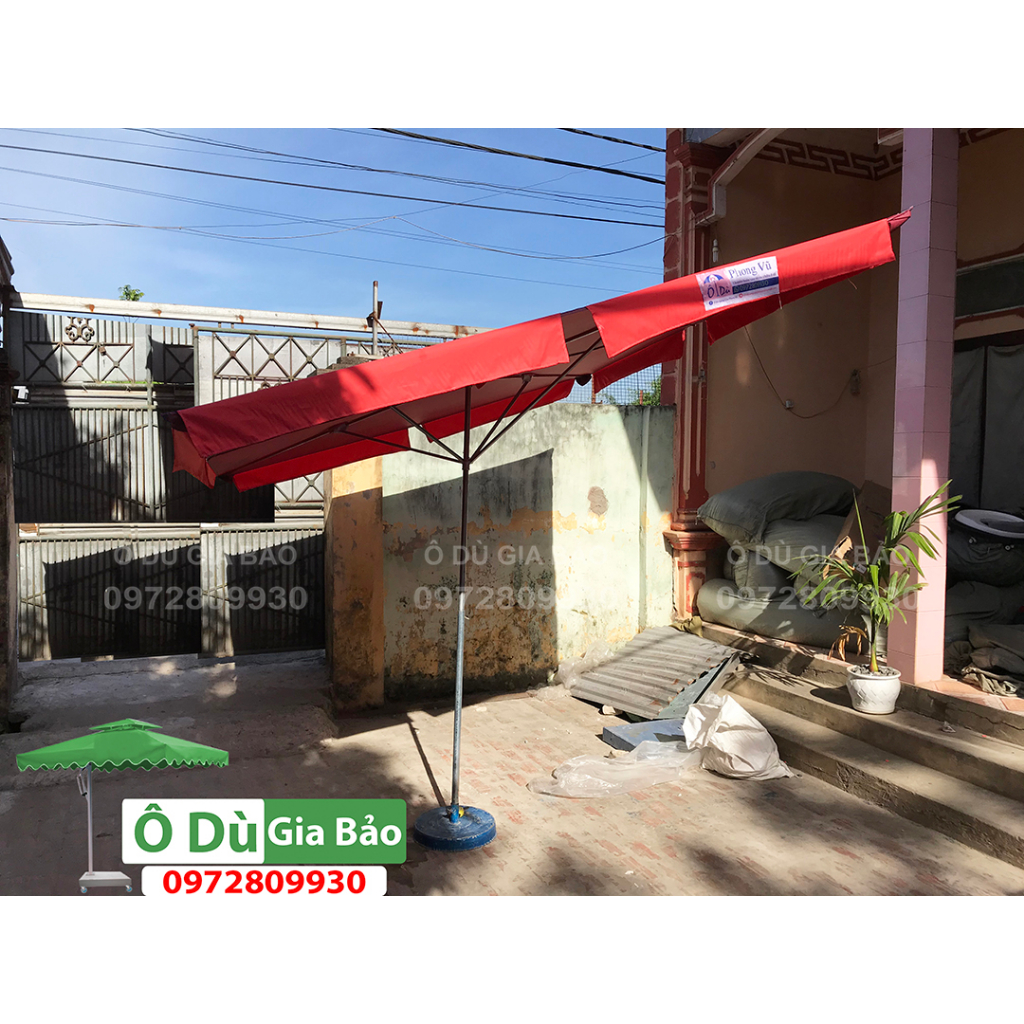 Ô Dù Mái Chéo-Mái Nghiêng-Vải bạt cao cấp-Che Mưa Che Nắng Ngoài Trời  (Chưa bao gồm ch