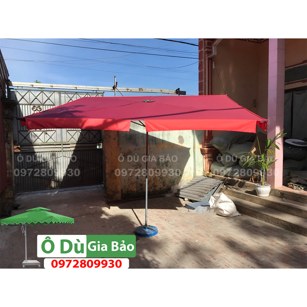 Ô Dù Mái Chéo-Mái Nghiêng-Vải bạt cao cấp-Che Mưa Che Nắng Ngoài Trời  (Chưa bao gồm ch