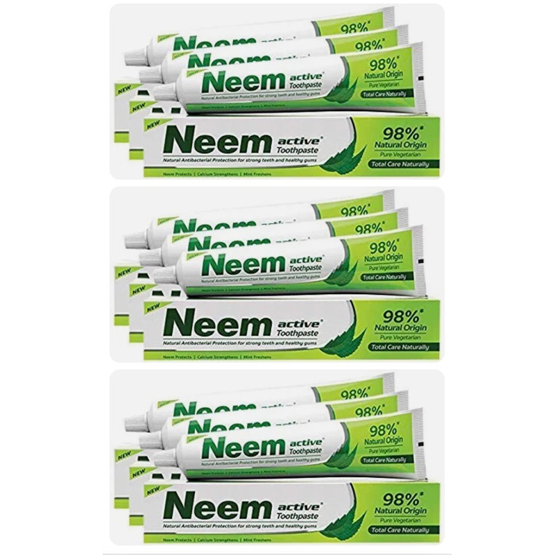 KEM ĐÁNH RĂNG NEEM ACTIVE TOÀN DIỆN 98% TỪ THIÊN NHIÊN 100GR+25GR Extra