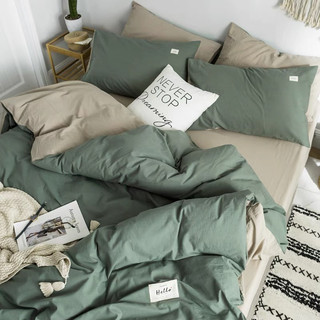 Bộ chăn ga gối Cotton Tici Lidaco 4 món phong cách hàn quốc