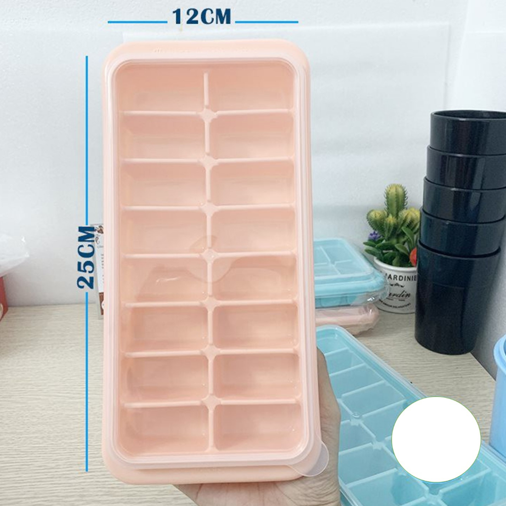 Khay đá nhựa, Khuôn thạch rau câu, Khay đá bi tròn, mặt cười, trữ đồ ăn dặm cho bé -kimbao