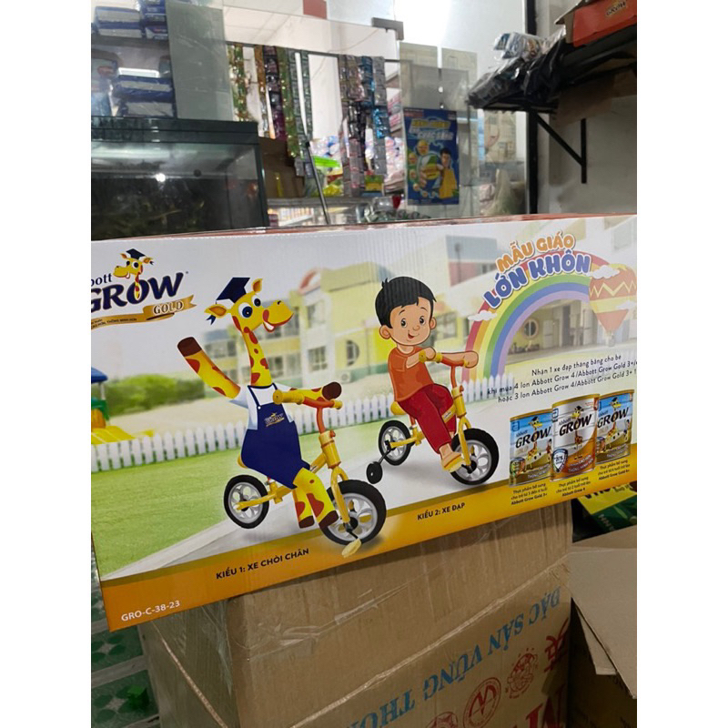 Xe đạp Thăng Bằng ráp được 2 Kiểu - Quà Tặng Từ Sữa