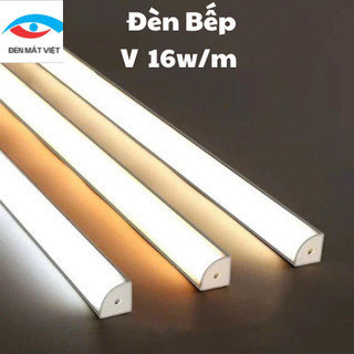 Thanh Led Tủ Bếp V16-16mm Đã Gồm Led 16w/m 12V Loại Led Dán Cao Cấp Nhôm V Góc Cần Dùng Nguồn Điện 12V  Bảo Hành 1 Năm