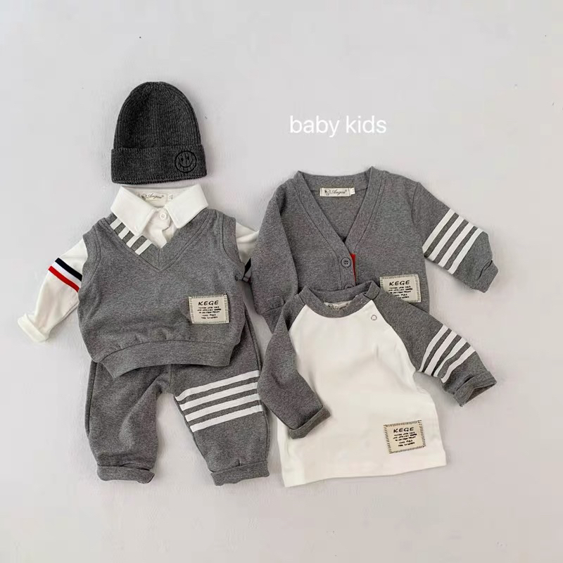 Set công tử 6 chi tiết cho bé 3-12kg set gile cho bé trai set bộ cho bé trai HÀNG ĐẸP LOẠI 1