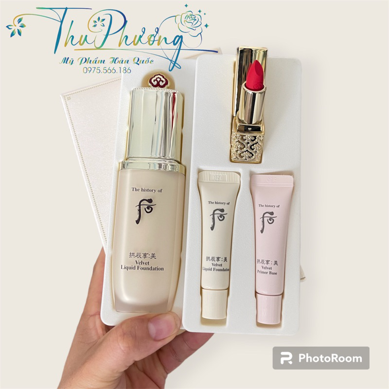 Set Kem Nền Whoo Velvet Liquid Foundation 40ml