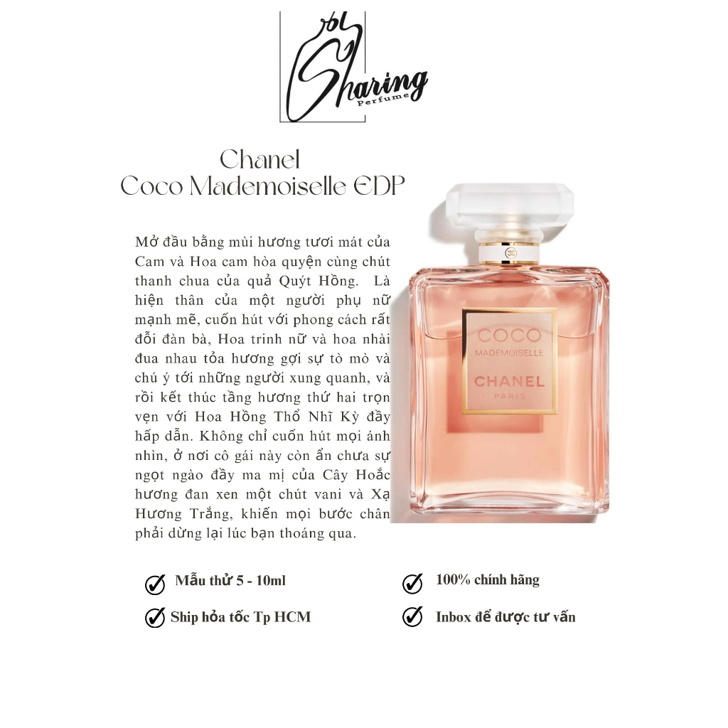 💥Sharingperfume - Nước hoa 𝐂𝐨𝐜𝐨 𝐌𝐚𝐝𝐞𝐦𝐨𝐢𝐬𝐞𝐥𝐥𝐞 𝐄𝐝𝐩 , 𝐈𝐧𝐭𝐞𝐧𝐬𝐞