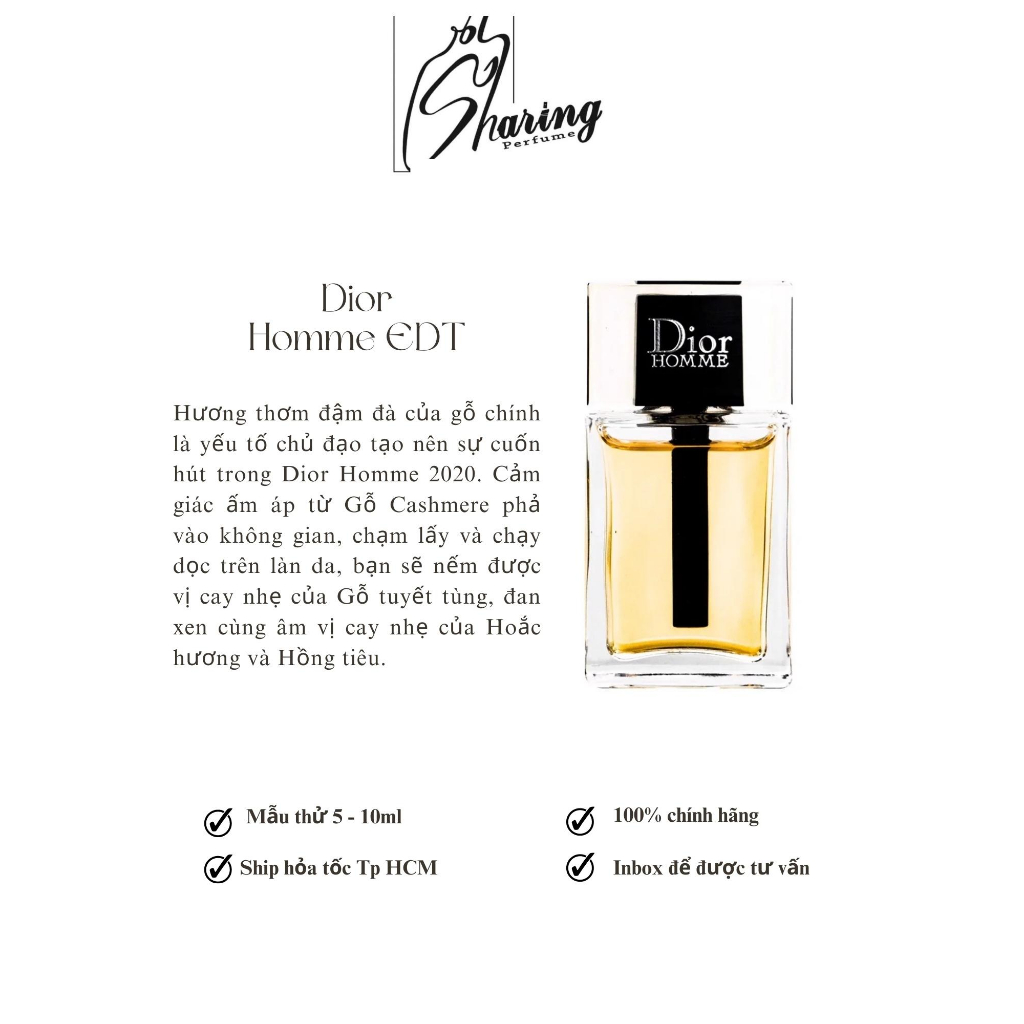 💥Sharingperfume - Nước hoa Dior Homme EDT