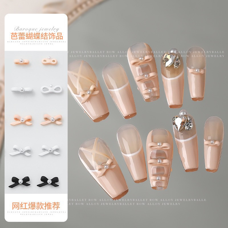 Set Nơ Charm Hot Mini 24 Cái 1 Set💅💅💅