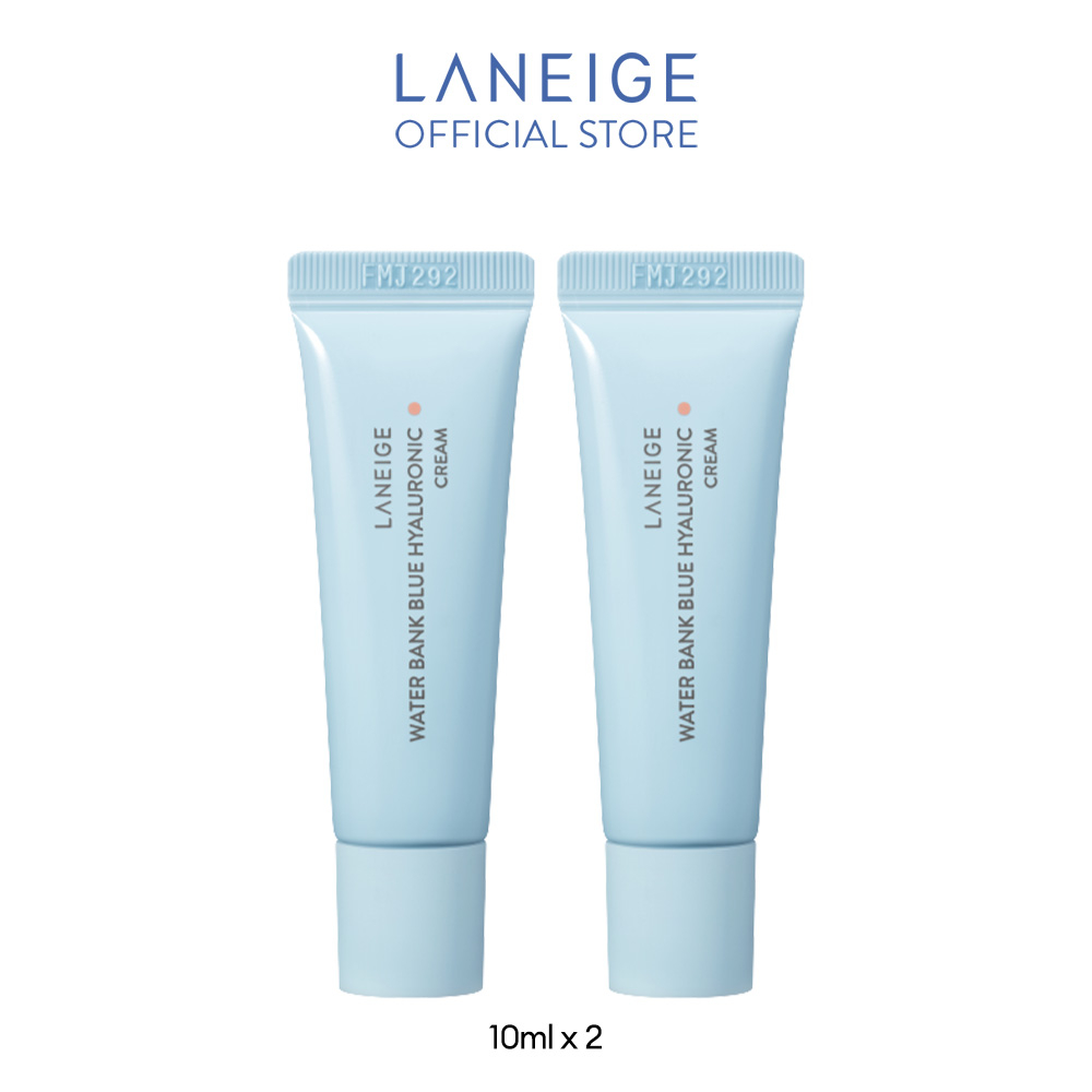 [HB Gift] Bộ 2 Kem Dưỡng Ẩm Dành Cho Da Thường Và Da Khô Laneige Water Bank Blue HA Cream Dry 10ml x 2