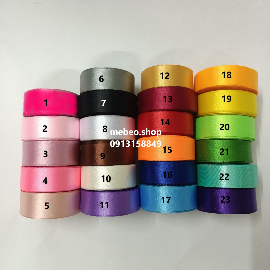 Ruy băng lụa Việt Nam 2cm